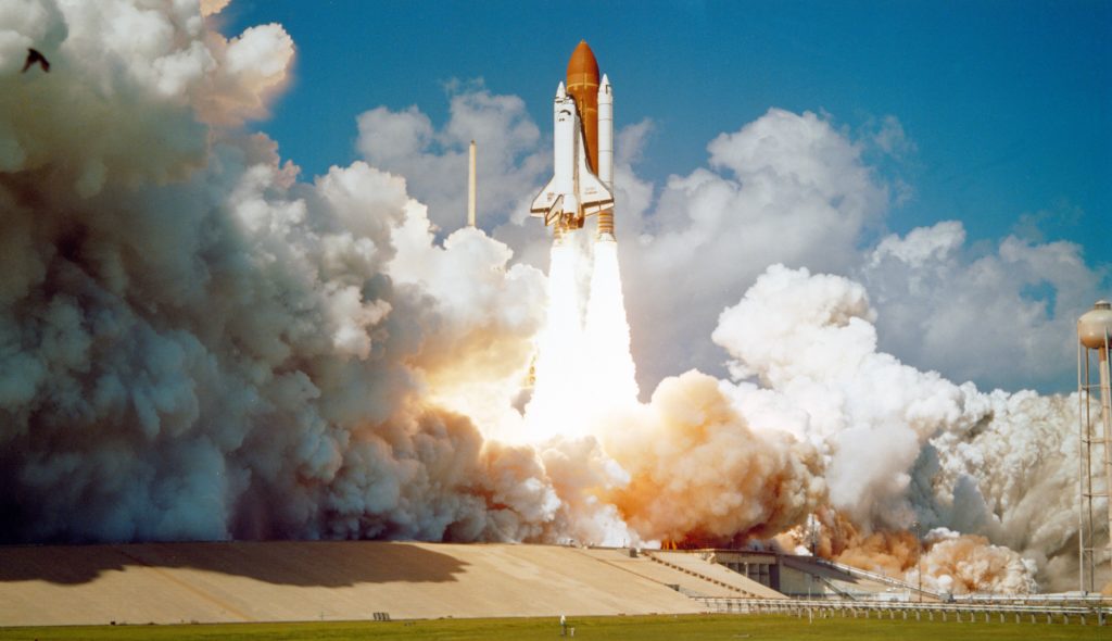 Shuttle launch image.